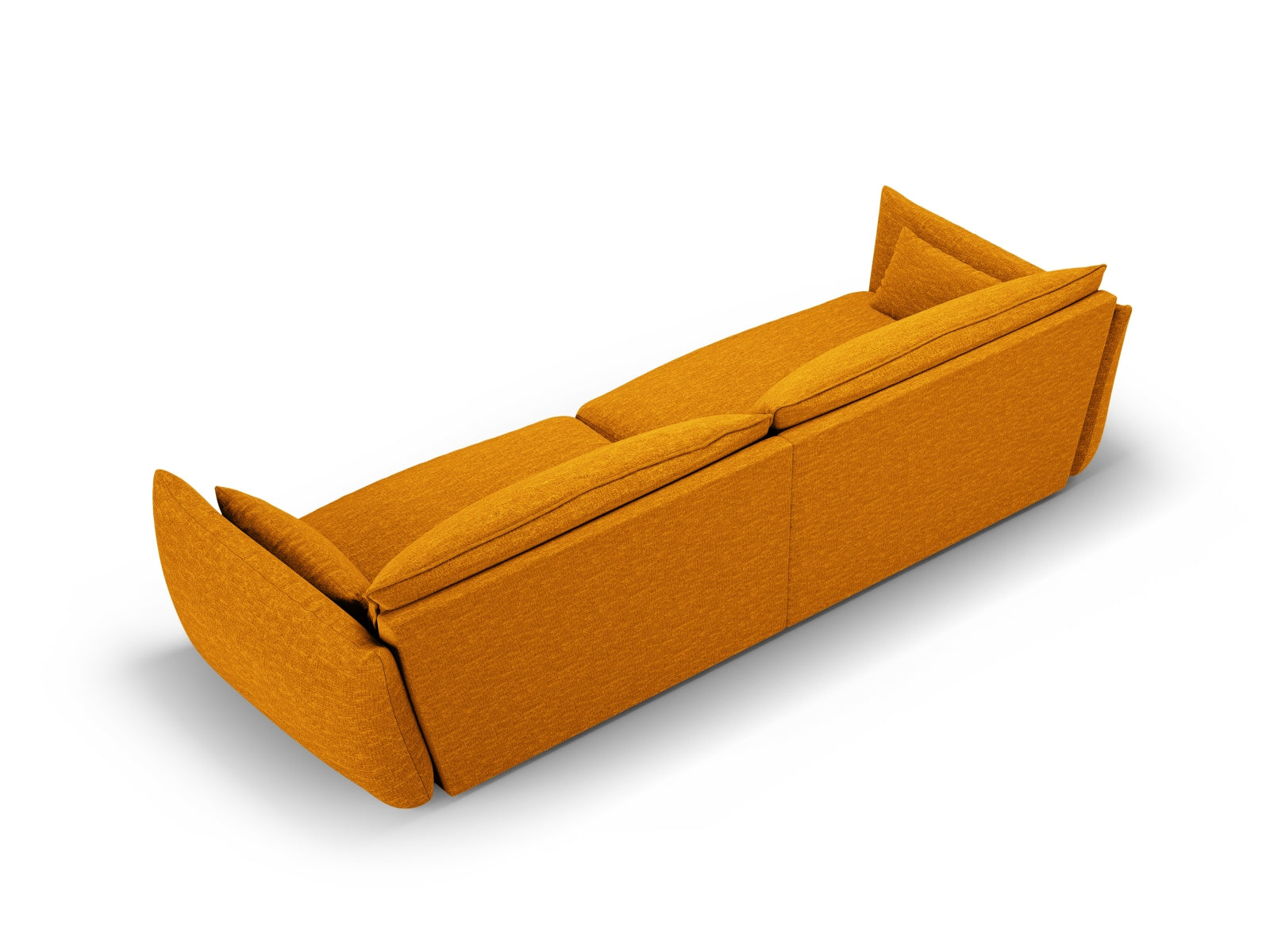 Elegantes 4-Sitzer Sofa Matera in strahlendem Gelb, ideal für stilvolle Wohnräume und entspannte Abende, erhältlich bei Cosmopolitan Design.