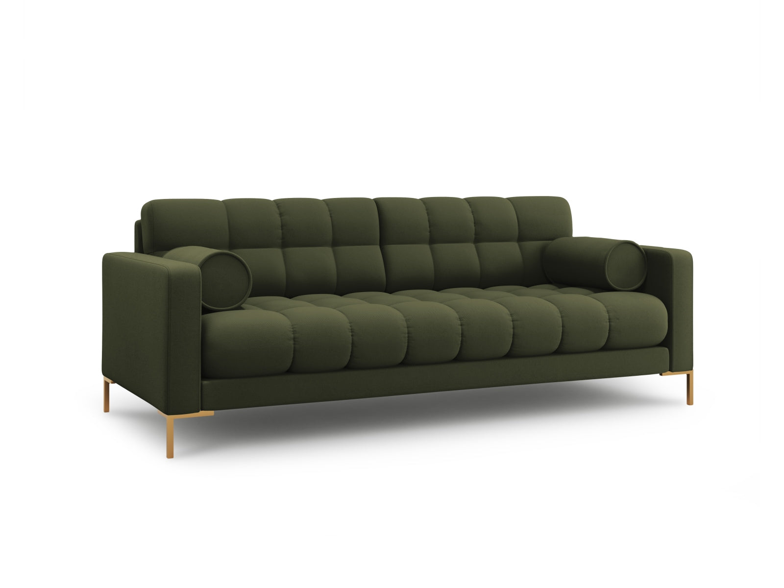 Elegantes 4-Sitzer Sofa Bali in stilvollem Grün, ideal für moderne Wohnräume, erhältlich bei KAQTU Design AG.