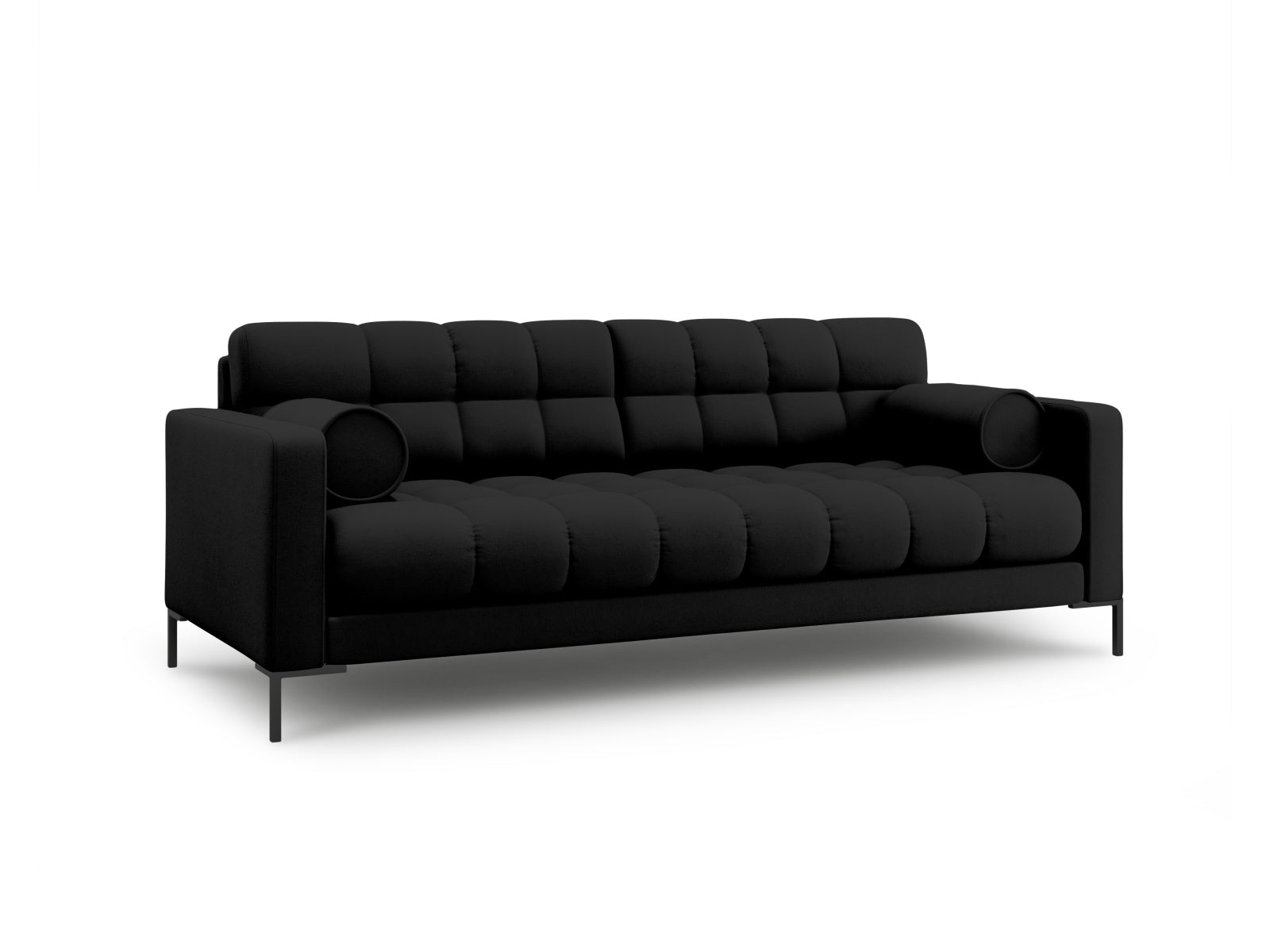 Elegantes 4-Sitzer Sofa Bali in stilvollem Schwarz und Neve, ideal für moderne Wohnräume, erhältlich bei KAQTU Design AG.
