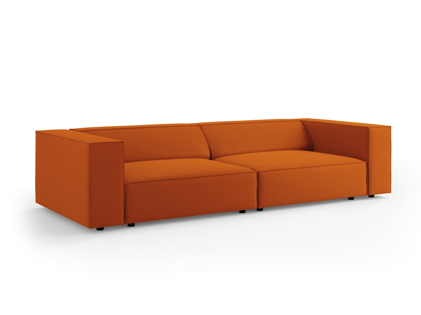 Arendal Velour Sofa 4 Sitzer in Terracotta präsentiert im Onlineshop von KAQTU Design AG. 4er Sofa ist von Cosmopolitan Design