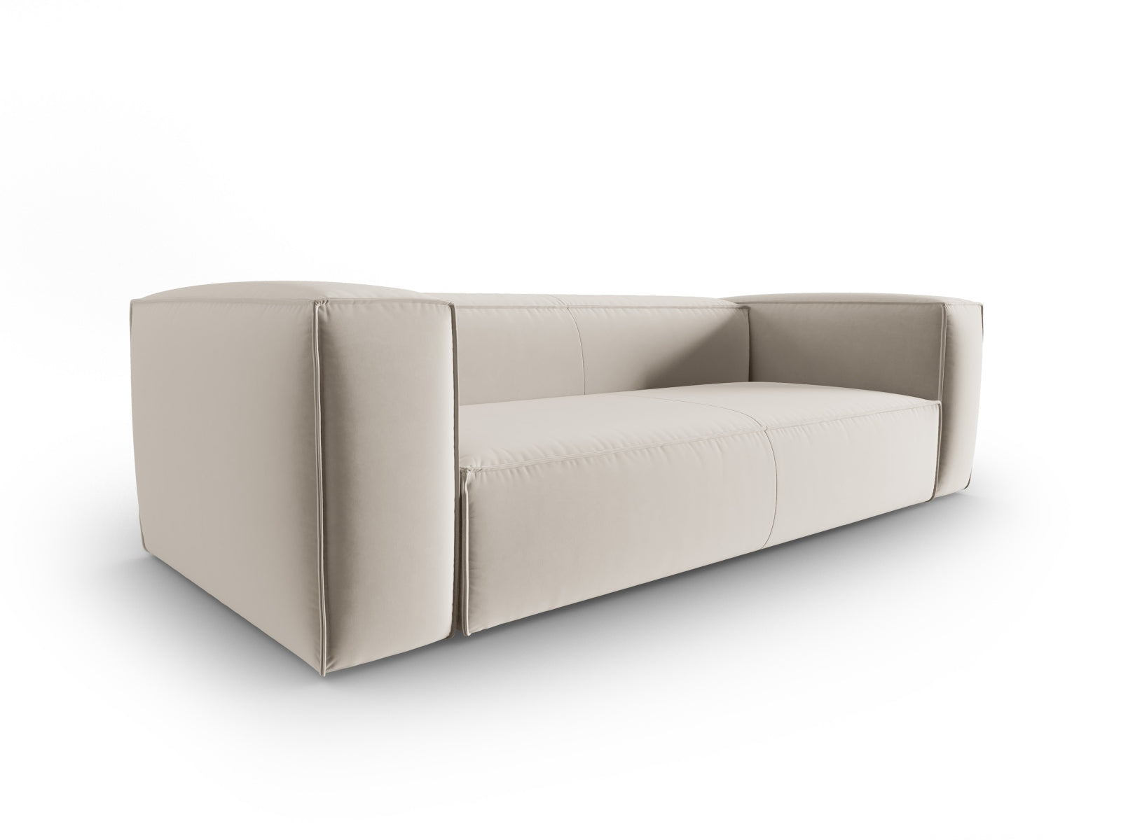 Mackay Velour Sofa 4 Sitzer in Ecru präsentiert im Onlineshop von KAQTU Design AG. 4er Sofa ist von Cosmopolitan Design
