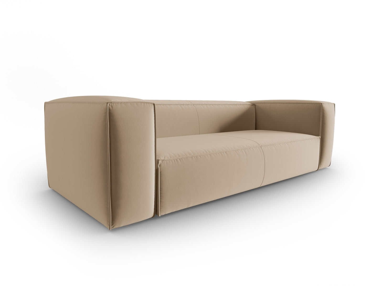 Mackay Velour Sofa 4 Sitzer in Sand präsentiert im Onlineshop von KAQTU Design AG. 4er Sofa ist von Cosmopolitan Design