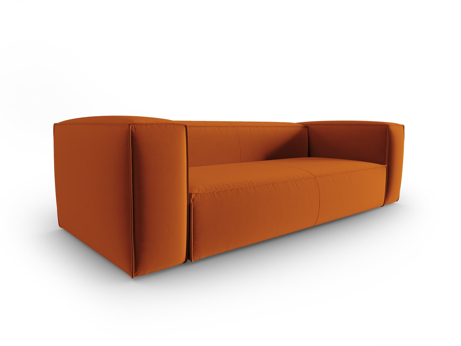 Mackay Velour Sofa 4 Sitzer in Terracotta präsentiert im Onlineshop von KAQTU Design AG. 4er Sofa ist von Cosmopolitan Design