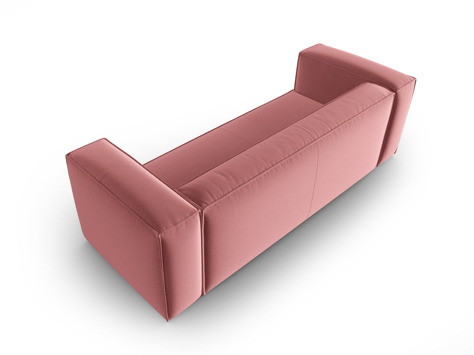 Mackay Velour Sofa 4 Sitzer in Flamingo präsentiert im Onlineshop von KAQTU Design AG. 4er Sofa ist von Cosmopolitan Design
