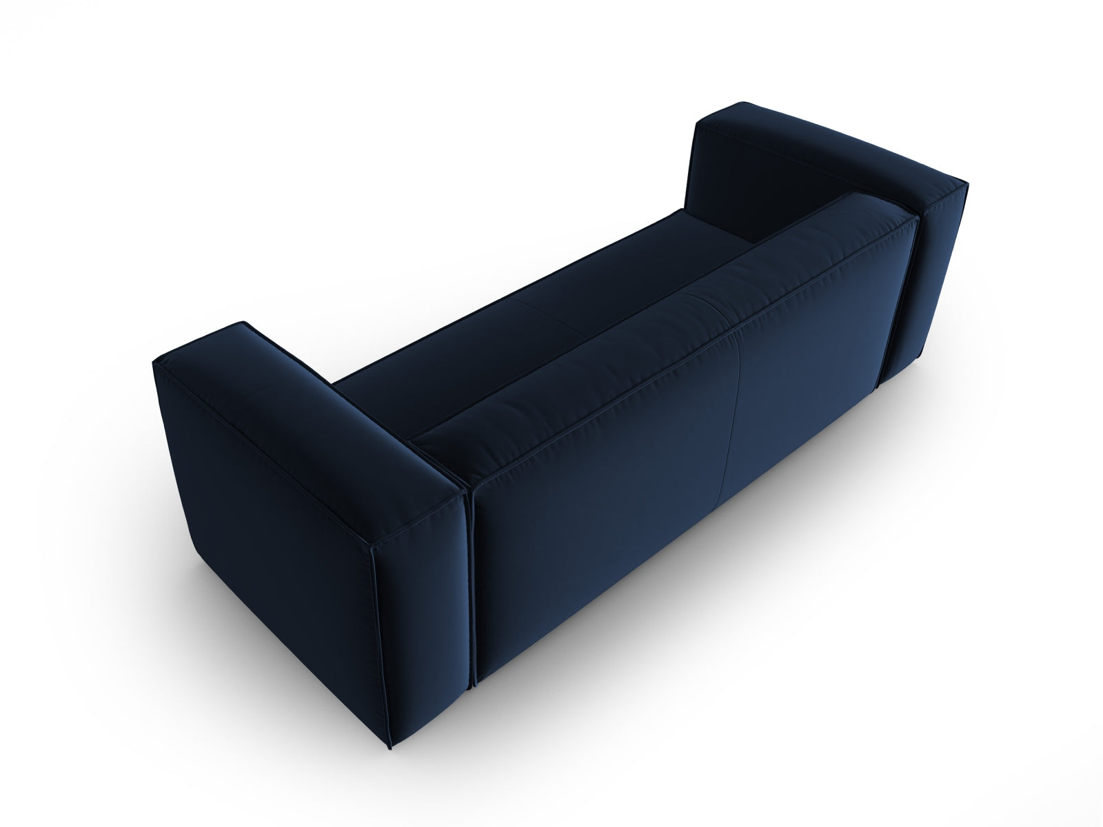 Mackay Velour Sofa 4 Sitzer in Royal Blue präsentiert im Onlineshop von KAQTU Design AG. 4er Sofa ist von Cosmopolitan Design