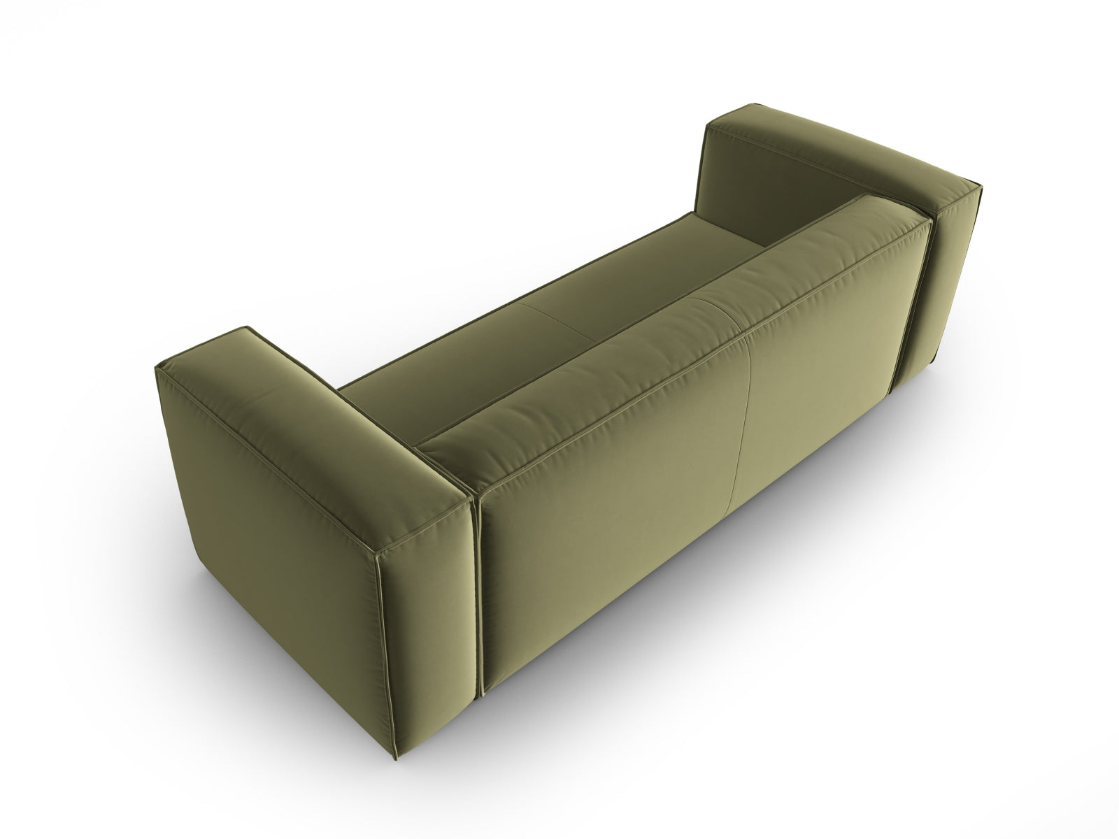 Mackay Velour Sofa 4 Sitzer in Light Green präsentiert im Onlineshop von KAQTU Design AG. 4er Sofa ist von Cosmopolitan Design