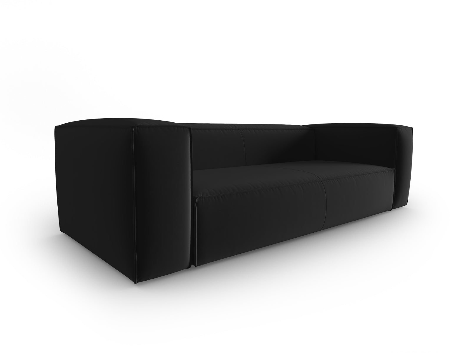 Mackay Velour Sofa 4 Sitzer in Black präsentiert im Onlineshop von KAQTU Design AG. 4er Sofa ist von Cosmopolitan Design