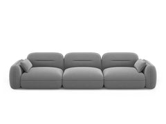 Sydney Velour Modular 4-Seater Sofa
