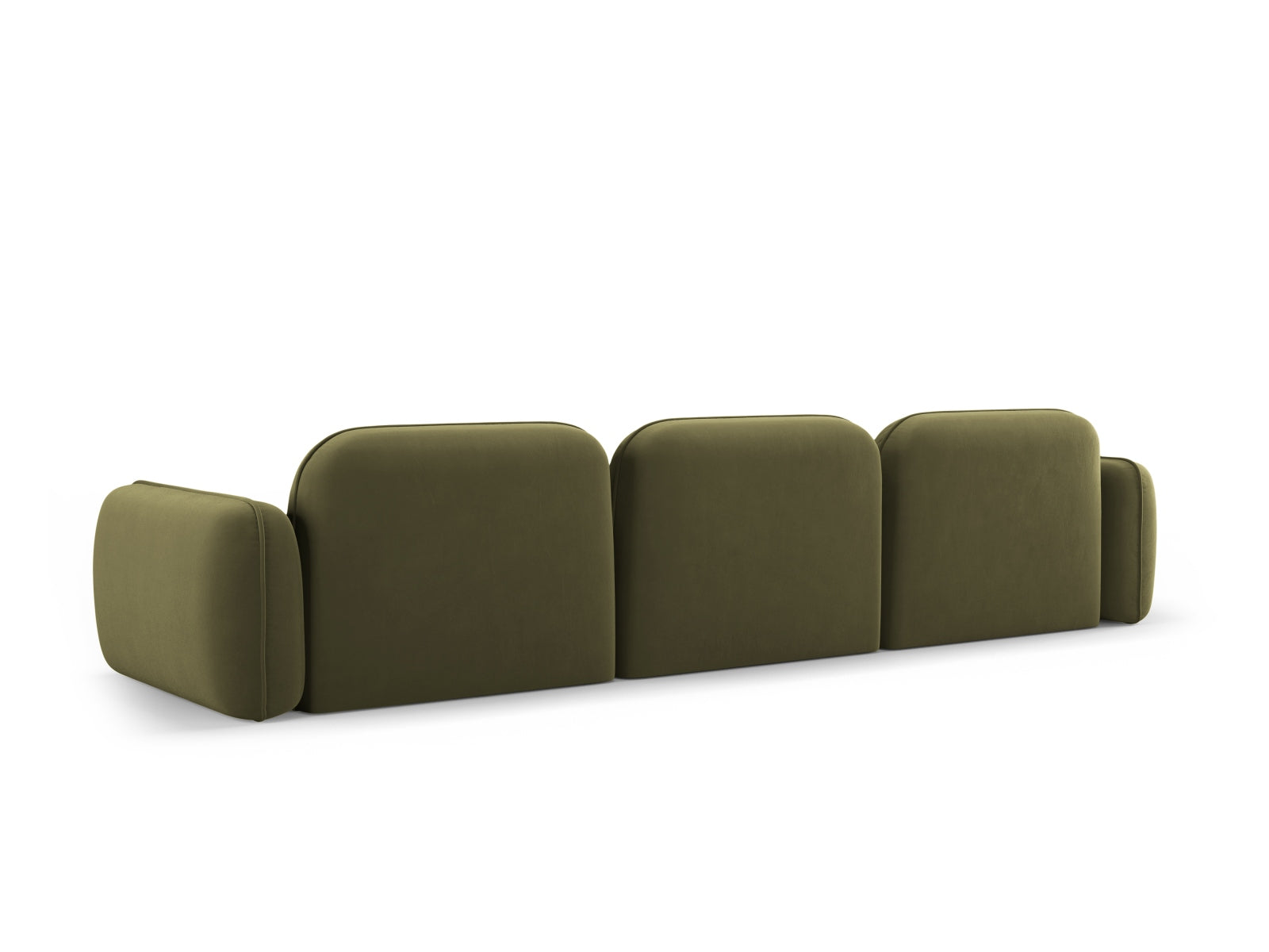 Sydney Velour Modular Sofa 4 Sitzer in Light Green präsentiert im Onlineshop von KAQTU Design AG. 4er Sofa ist von Cosmopolitan Design