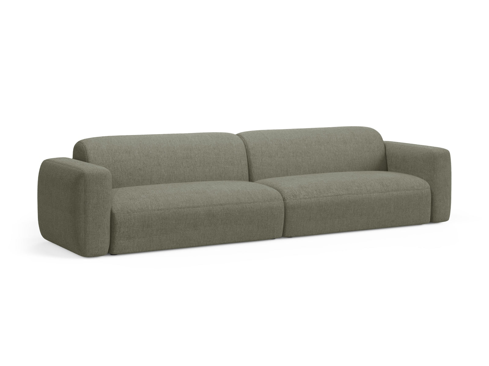 Strino Modular Sofa 4 Sitzer in Dark Olive Green präsentiert im Onlineshop von KAQTU Design AG. 4er Sofa ist von Cosmopolitan Design