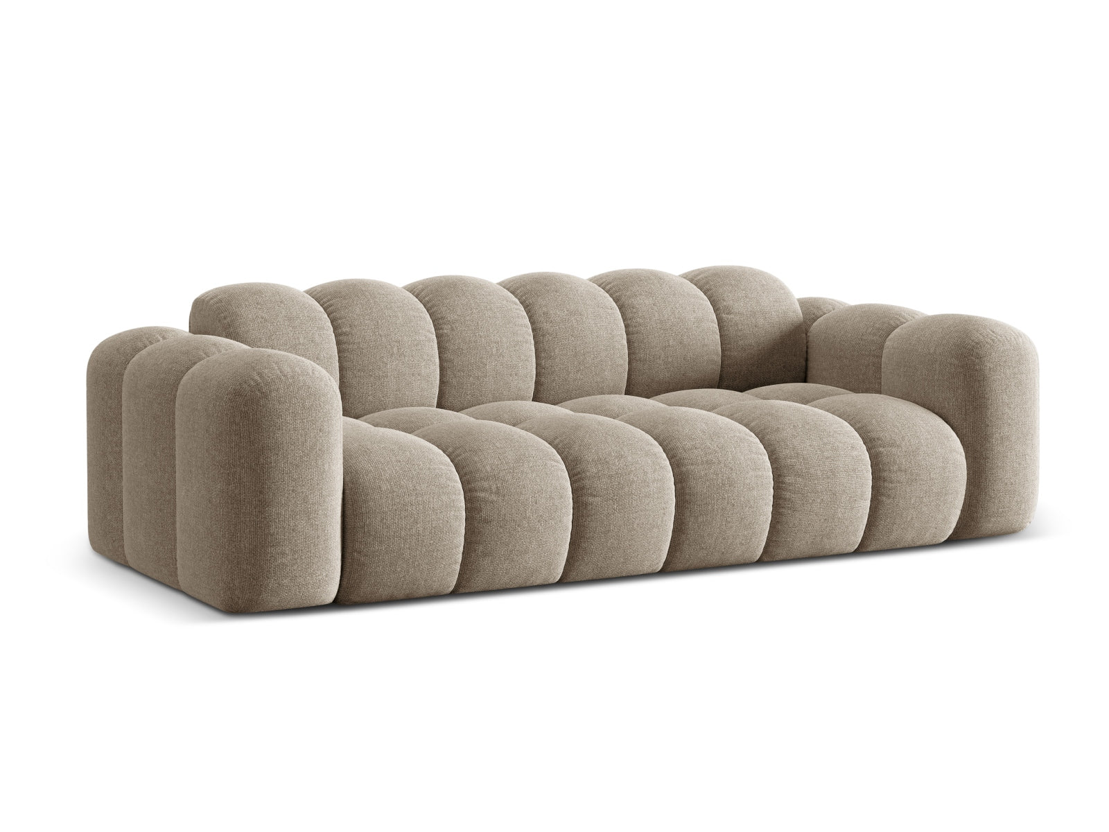 Elegantes 4-Sitzer Sofa Treno in stilvollem Dark Beige, ideal für moderne Wohnräume, erhältlich bei KAQTU Design AG.