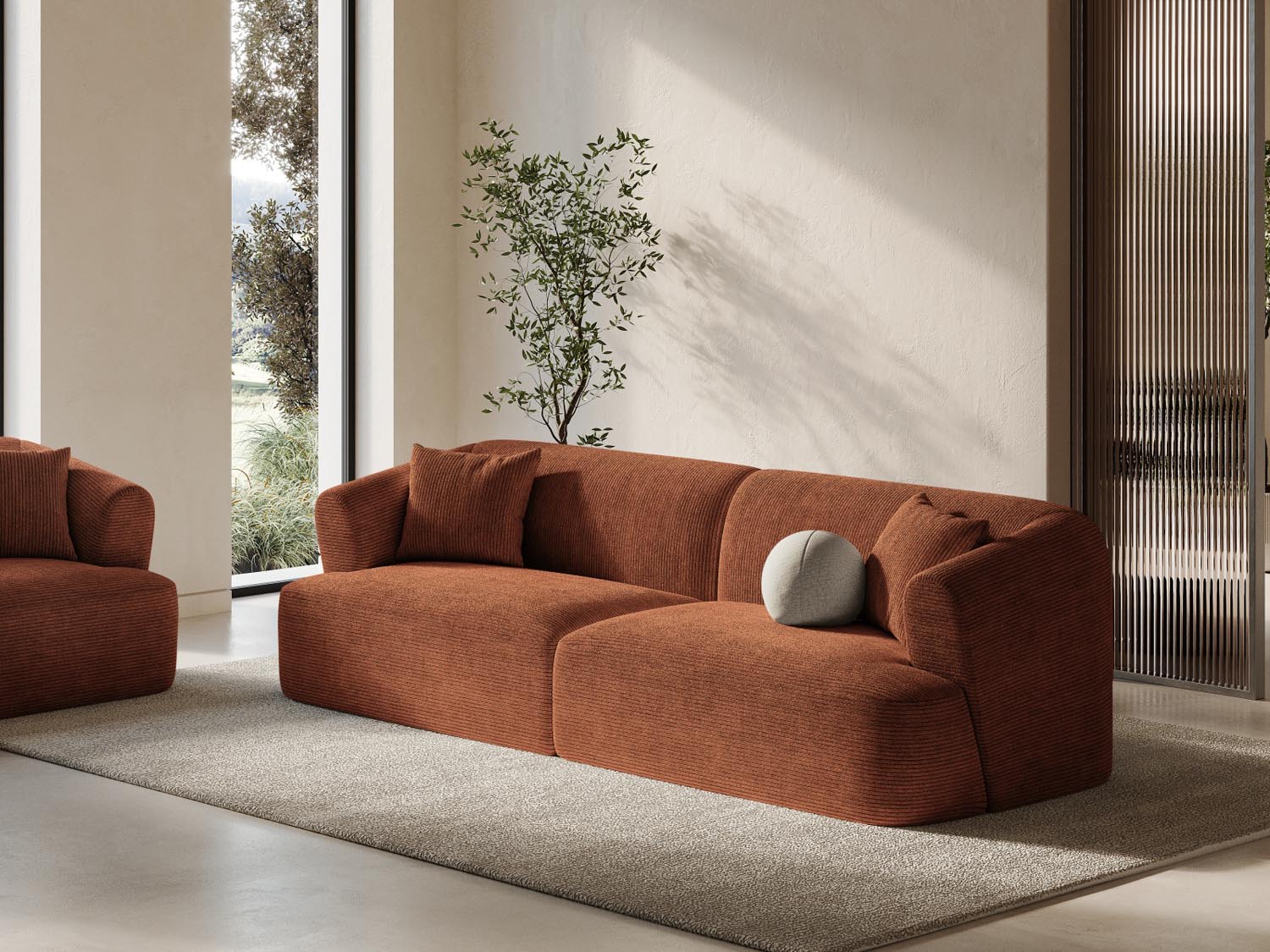 Erleben Sie das Campi Modular Sofa 4 Sitzer von Cosmopolitan Design – ein elegantes, anpassbares Sofa, das Komfort und modernes Design vereint.