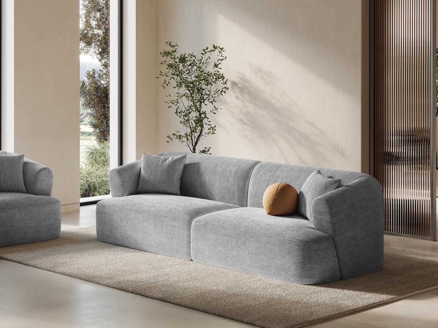 Entdecken Sie das Campi Modular Sofa 4 Sitzer von Cosmopolitan Design – stilvolles, flexibles Sofa für höchsten Komfort und modernes Wohndesign.