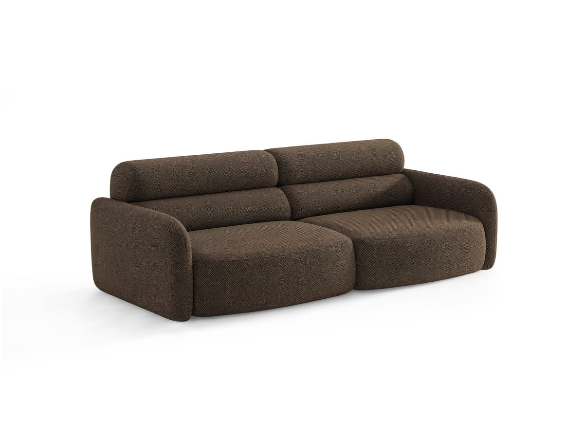 4er Sofa Malmo von Cosmopolitan Design mit Stoffbezug und kurzen schwarzen Kunststoffbeinen