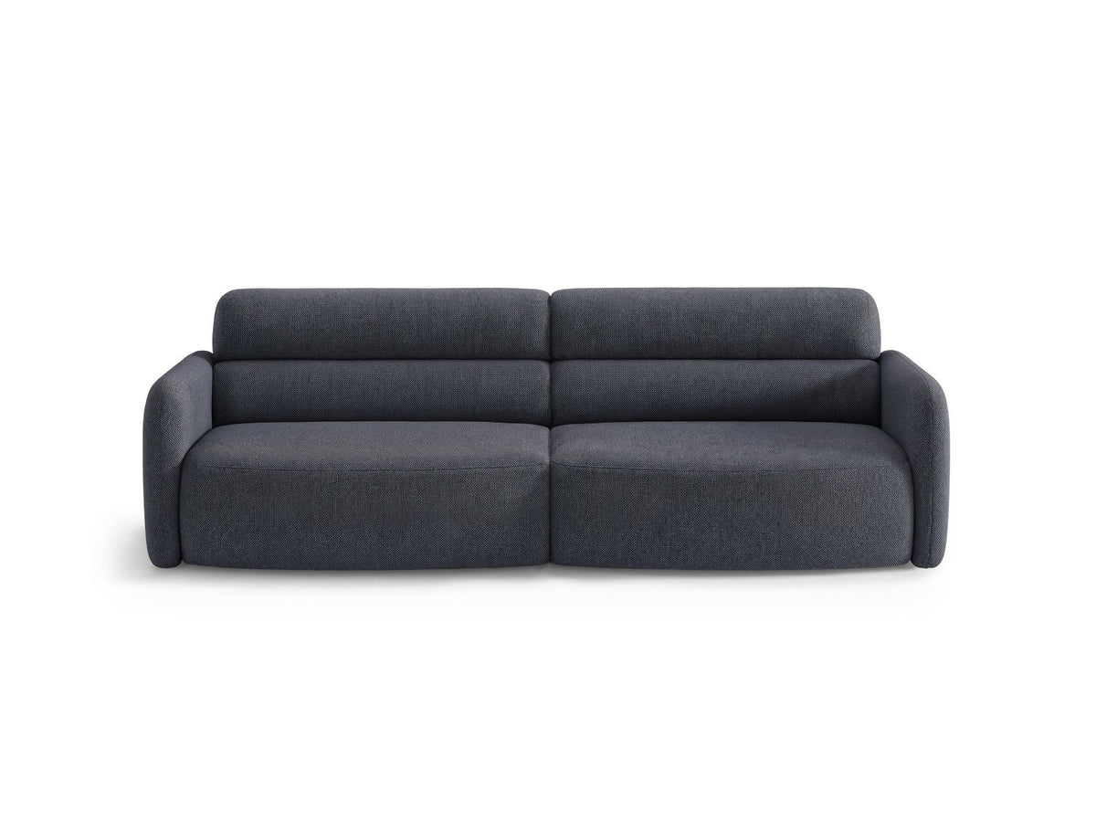 4er Sofa Malmo von Cosmopolitan Design mit Stoffbezug und kurzen schwarzen Kunststoffbeinen