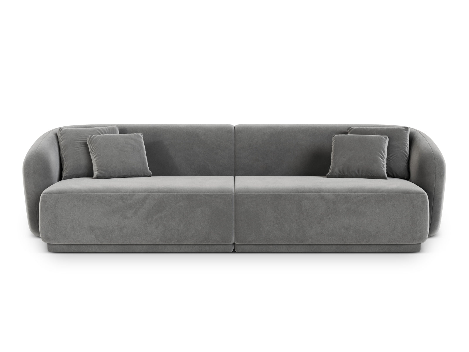 4-Sitzer Sofa Gomera in Grey-Salvador präsentiert im Onlineshop von KAQTU Design AG. 4er Sofa ist von Cosmopolitan Design