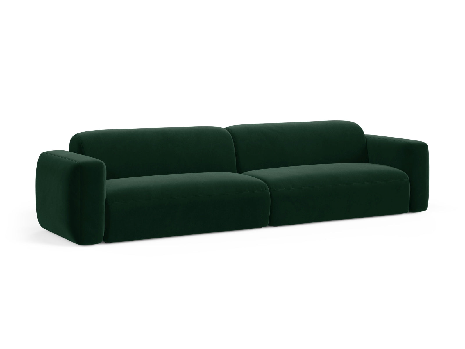 Strino Velour Modular Sofa 4 Sitzer in Bottle Green präsentiert im Onlineshop von KAQTU Design AG. 4er Sofa ist von Cosmopolitan Design