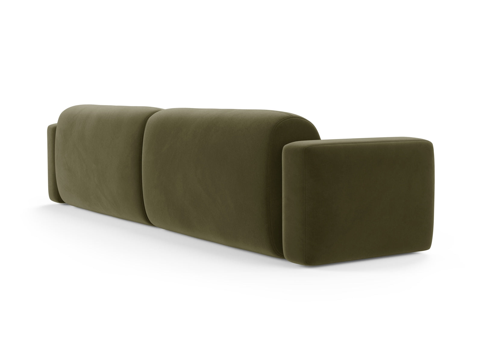 Strino Velour Modular Sofa 4 Sitzer in Green präsentiert im Onlineshop von KAQTU Design AG. 4er Sofa ist von Cosmopolitan Design