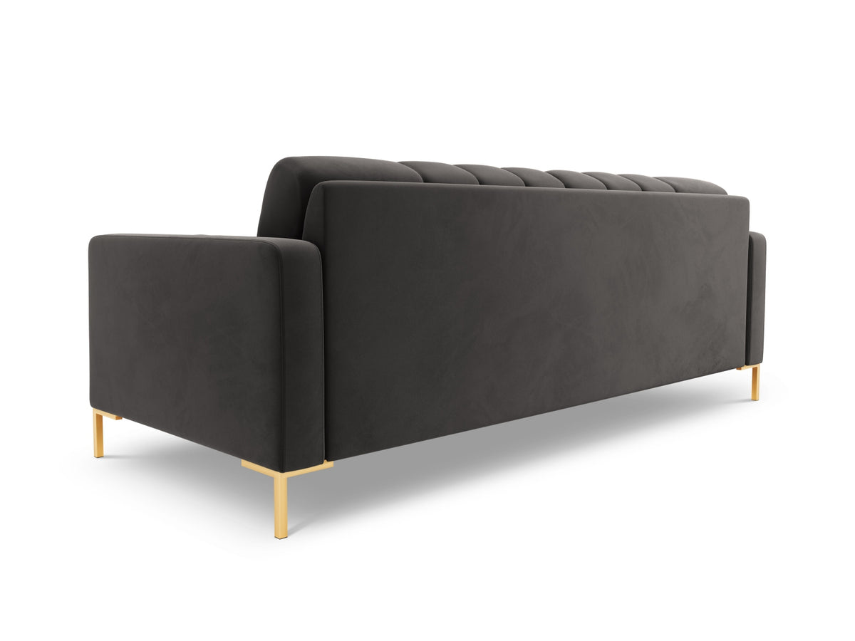 4-Sitzer Sofa Bali in Dark Grey-Bluvel präsentiert im Onlineshop von KAQTU Design AG. 4er Sofa ist von Cosmopolitan Design