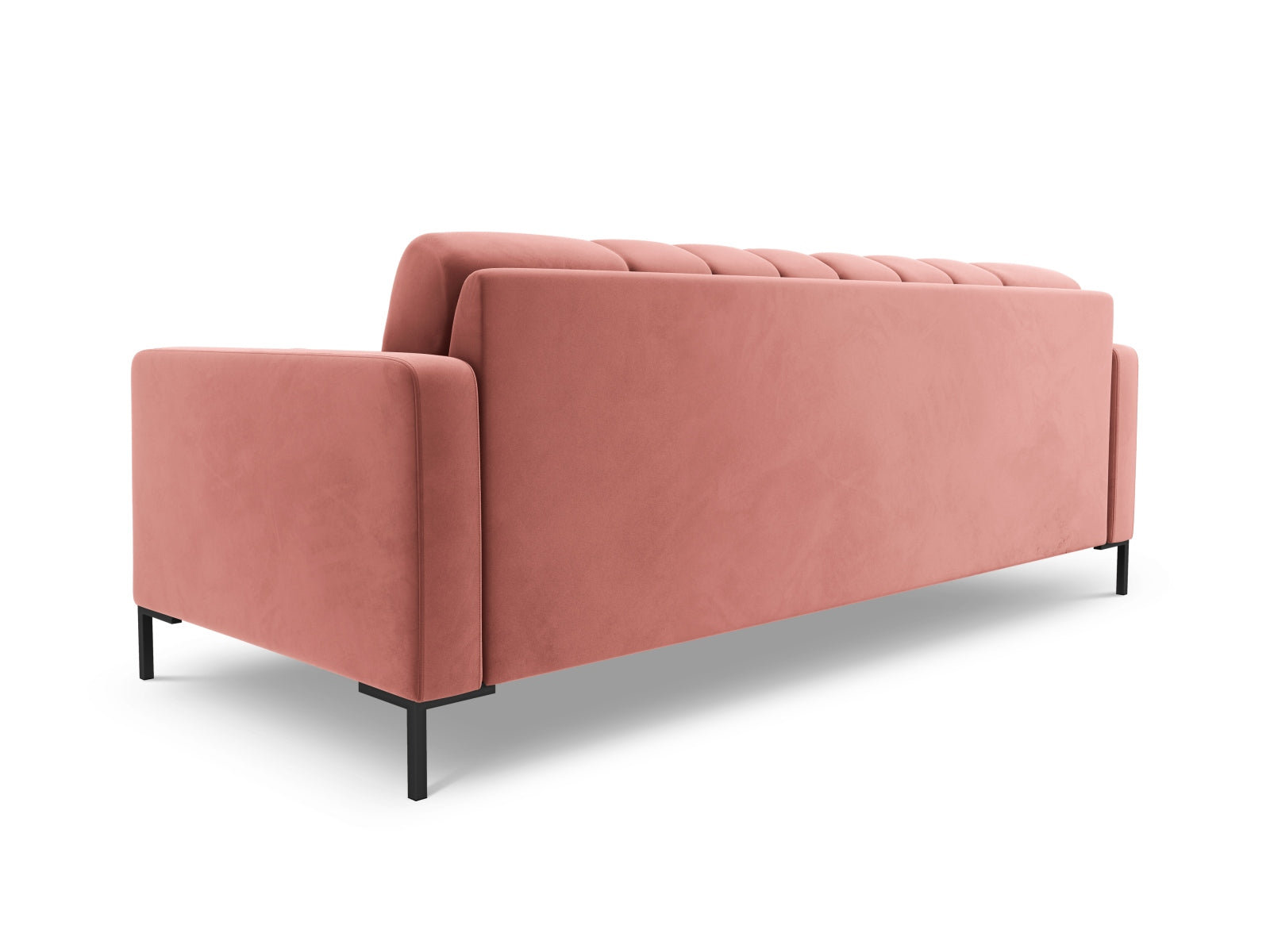 Elegantes 4-Sitzer Sofa Bali in lebhaftem Pink-Bluvel, ideal für stilvolle Wohnräume und entspannte Abende mit Freunden und Familie.