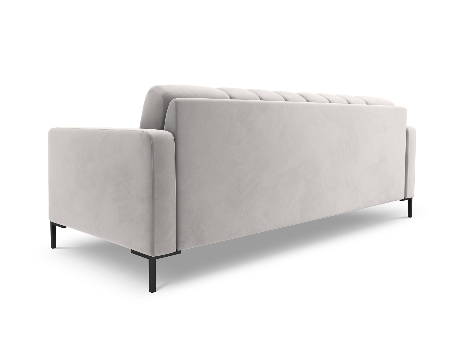 Elegantes 4-Sitzer Sofa Bali in zeitgemäßem Silver-Bluvel, ideal für entspannte Abende und stilvolle Einrichtungsideen.