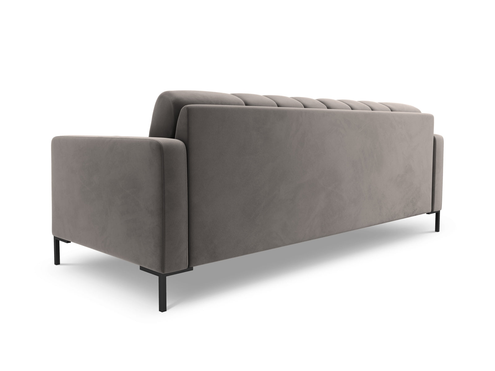 Elegantes 4-Sitzer Sofa Bali in sanftem Light Grey-Bluvel, ideal für stilvolle Wohnräume und entspannte Stunden, erhältlich bei KAQTU.