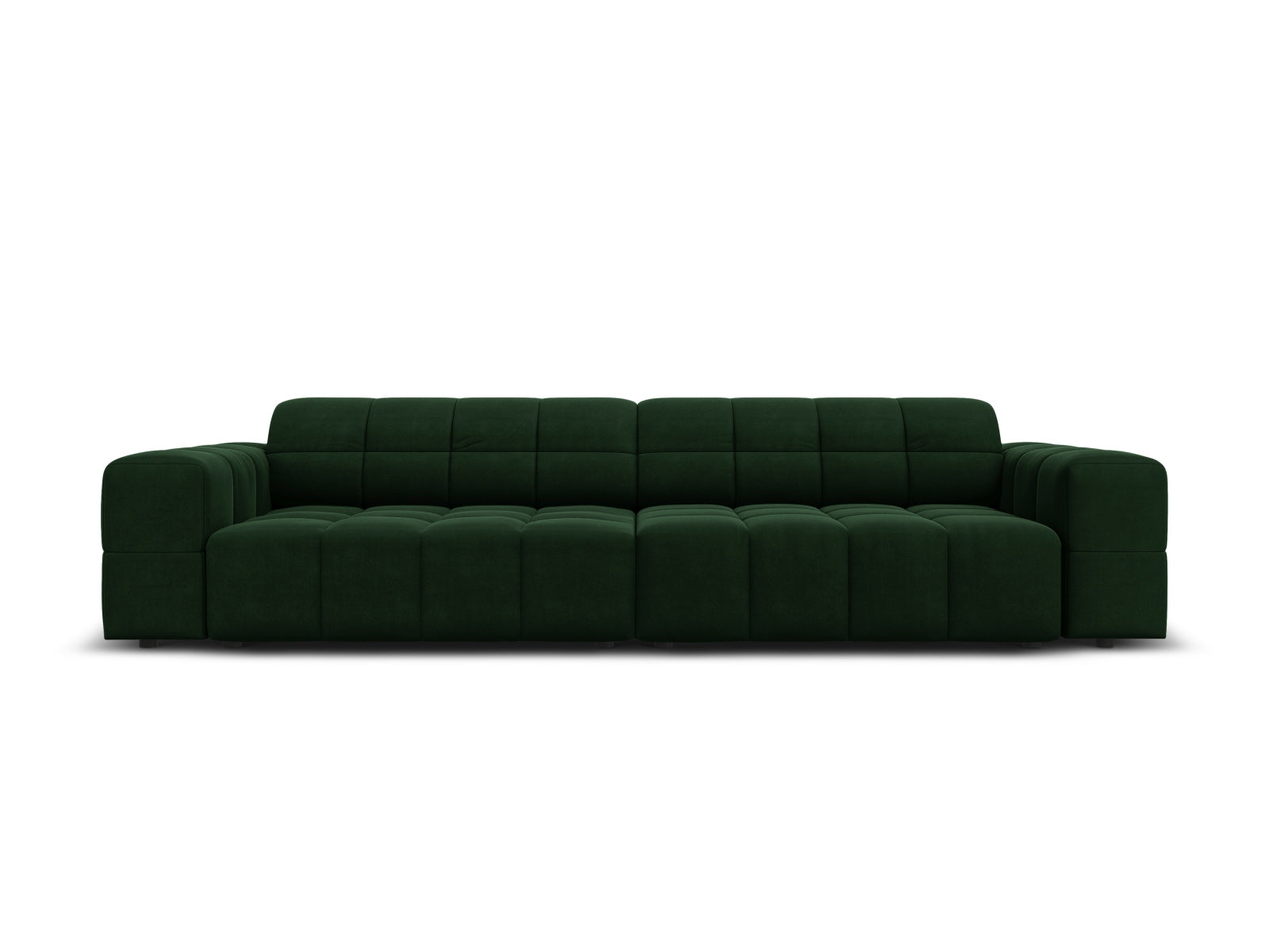 Chicago Velour Sofa 4 Sitzer 102cm in Bottle Green-Bluvel präsentiert im Onlineshop von KAQTU Design AG. 4er Sofa ist von Cosmopolitan Design