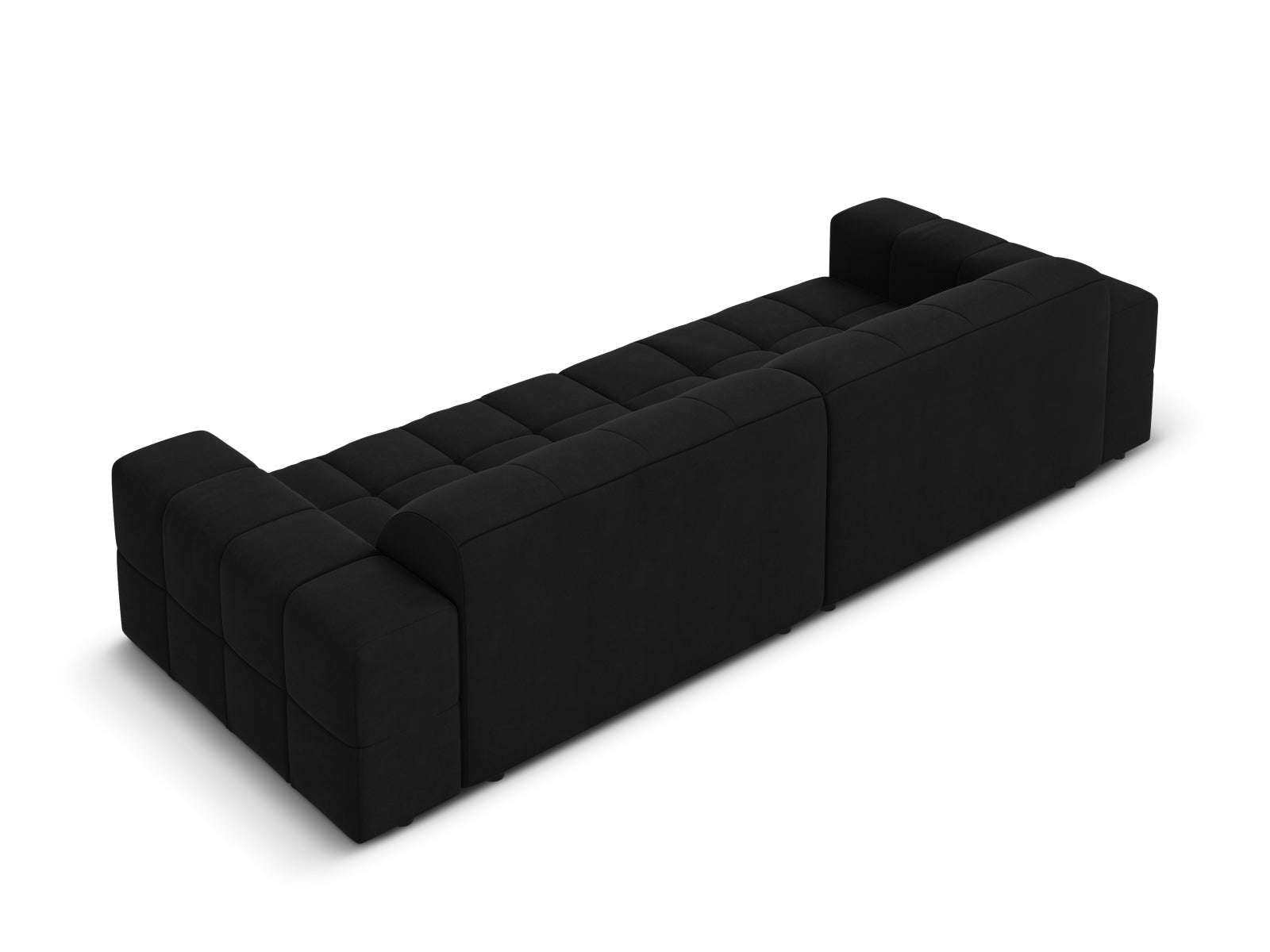 Chicago Velour Sofa 4 Sitzer 102cm in Black präsentiert im Onlineshop von KAQTU Design AG. 4er Sofa ist von Cosmopolitan Design