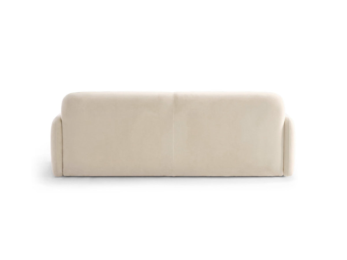 4er Sofa Malmo von Cosmopolitan Design mit Stoffbezug und kurzen schwarzen Kunststoffbeinen