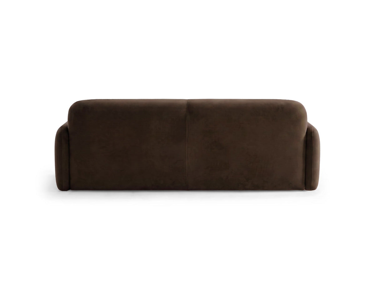 4er Sofa Malmo von Cosmopolitan Design mit Stoffbezug und kurzen schwarzen Kunststoffbeinen