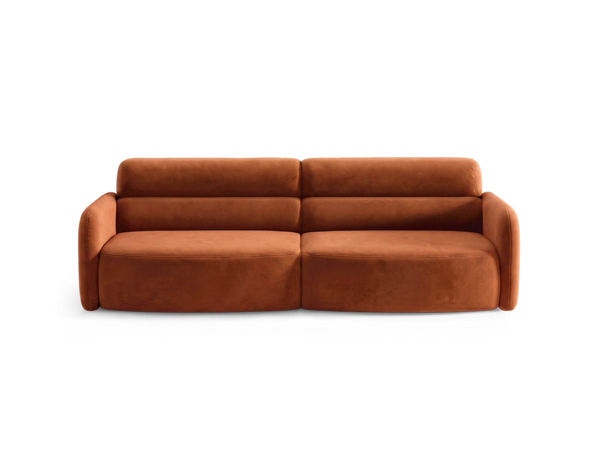 4er Sofa Malmo von Cosmopolitan Design mit Stoffbezug und kurzen schwarzen Kunststoffbeinen