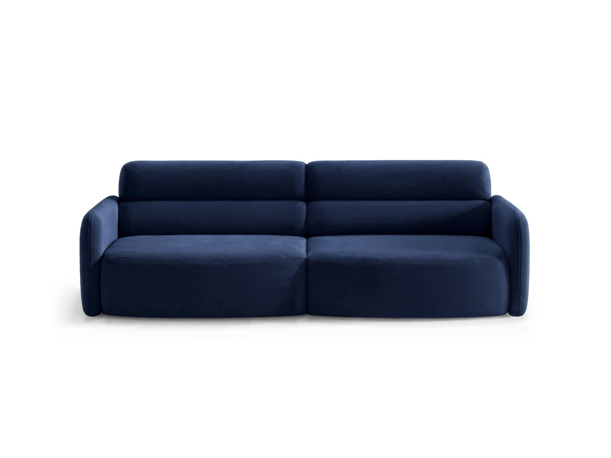 4er Sofa Malmo von Cosmopolitan Design mit Stoffbezug und kurzen schwarzen Kunststoffbeinen
