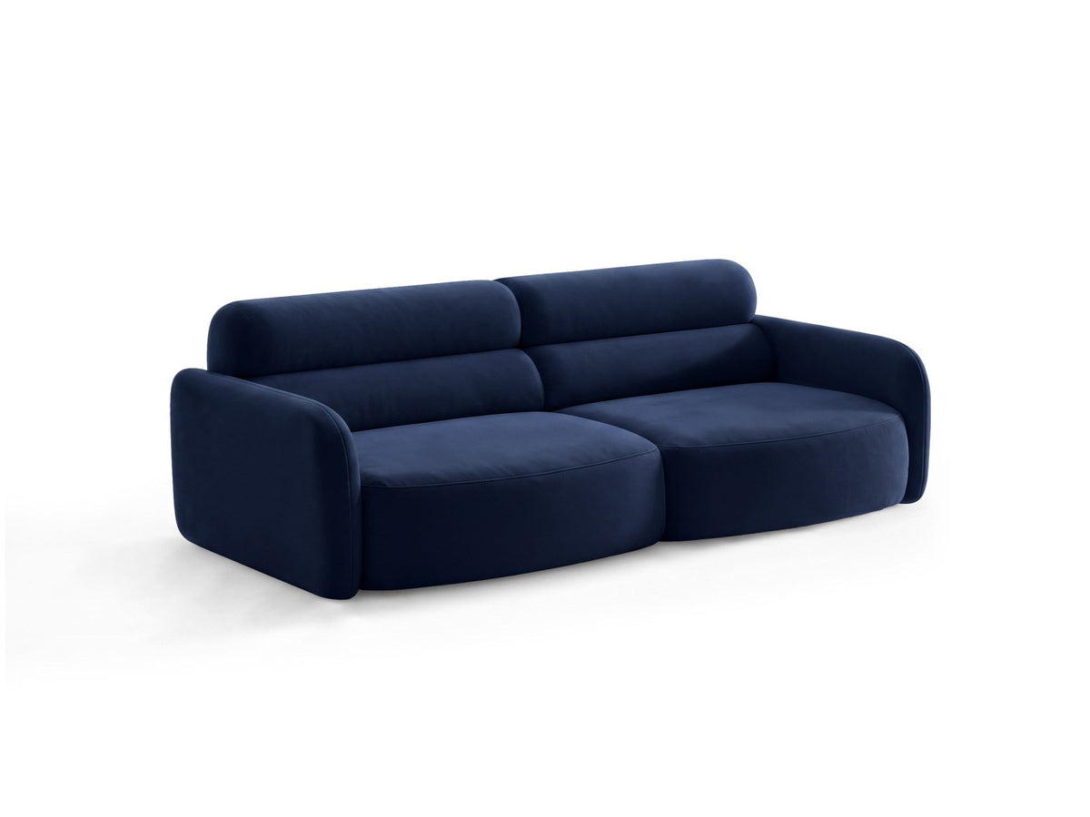 4er Sofa Malmo von Cosmopolitan Design mit Stoffbezug und kurzen schwarzen Kunststoffbeinen