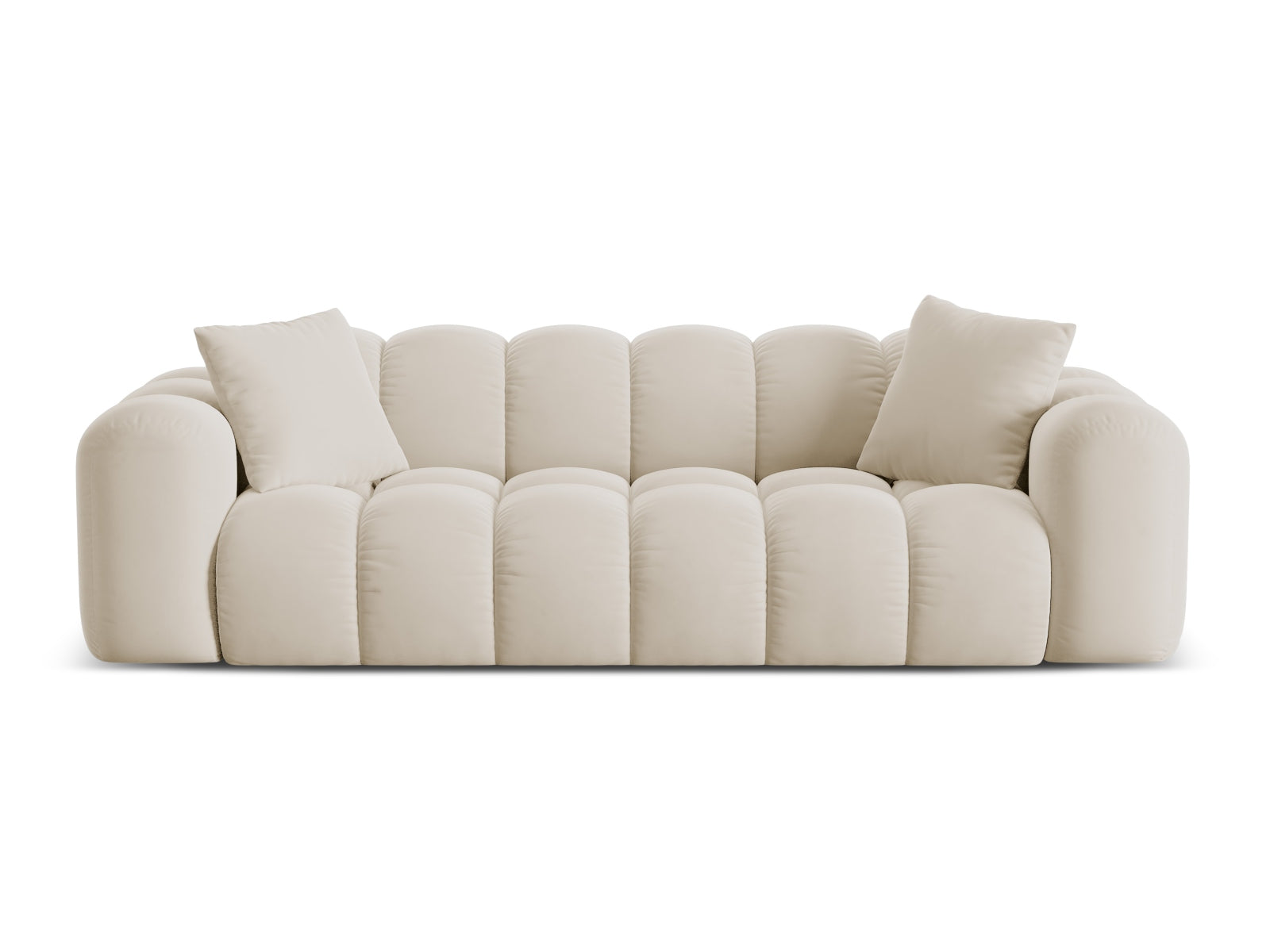 4-Sitzer Sofa Treno in Dark Beige-Bluvel präsentiert im Onlineshop von KAQTU Design AG. 4er Sofa ist von Cosmopolitan Design