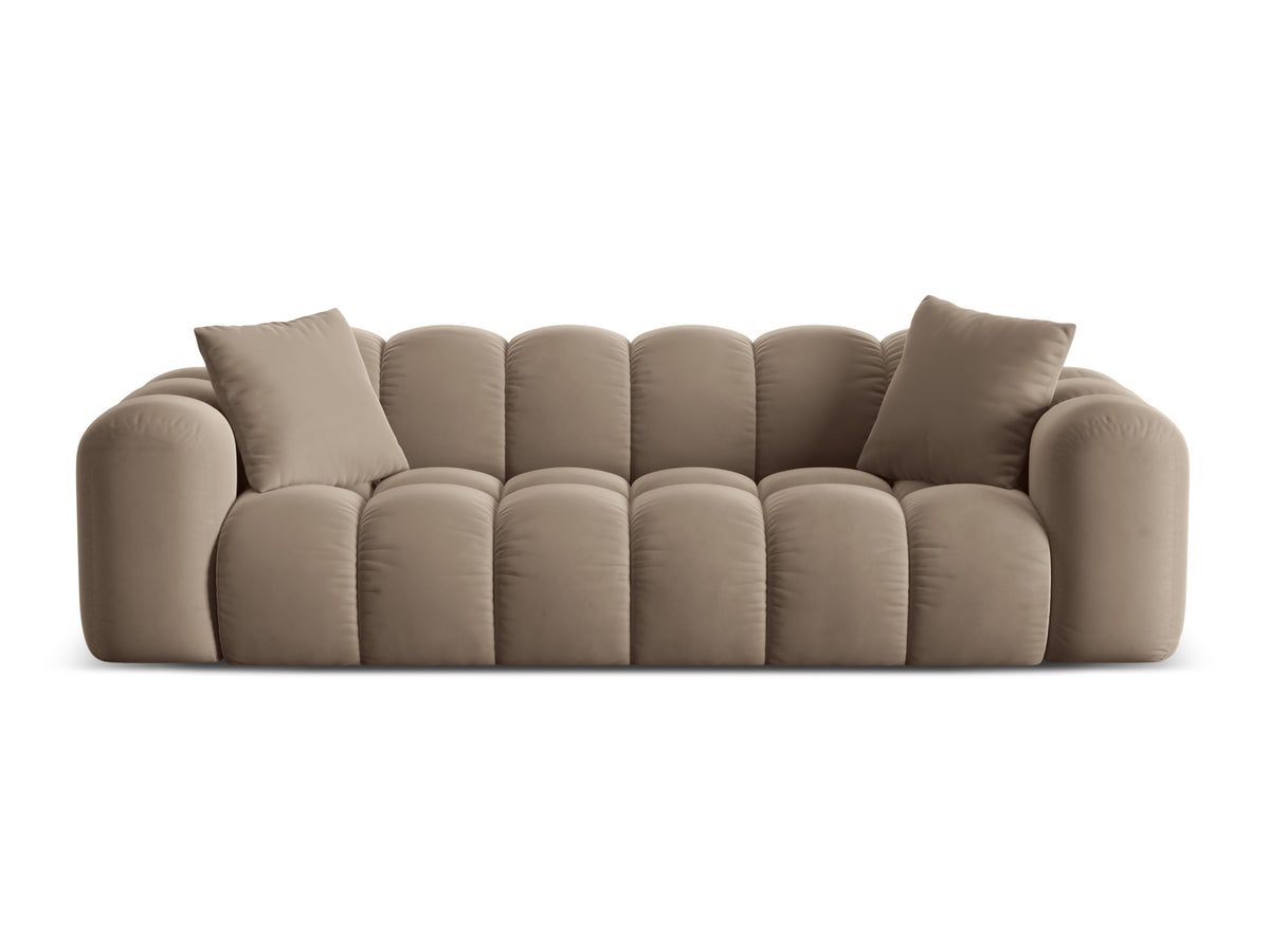 4-Sitzer Sofa Treno in Cappuccino-Bluvel präsentiert im Onlineshop von KAQTU Design AG. 4er Sofa ist von Cosmopolitan Design