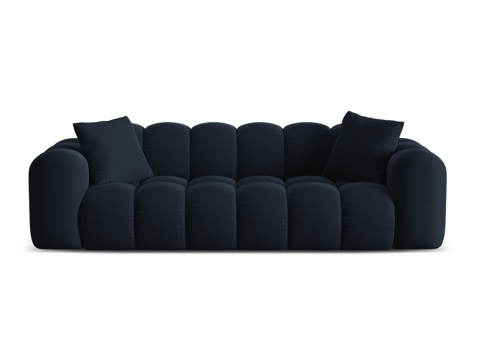 4-Sitzer Sofa Treno in Dark Blue-Bluvel präsentiert im Onlineshop von KAQTU Design AG. 4er Sofa ist von Cosmopolitan Design