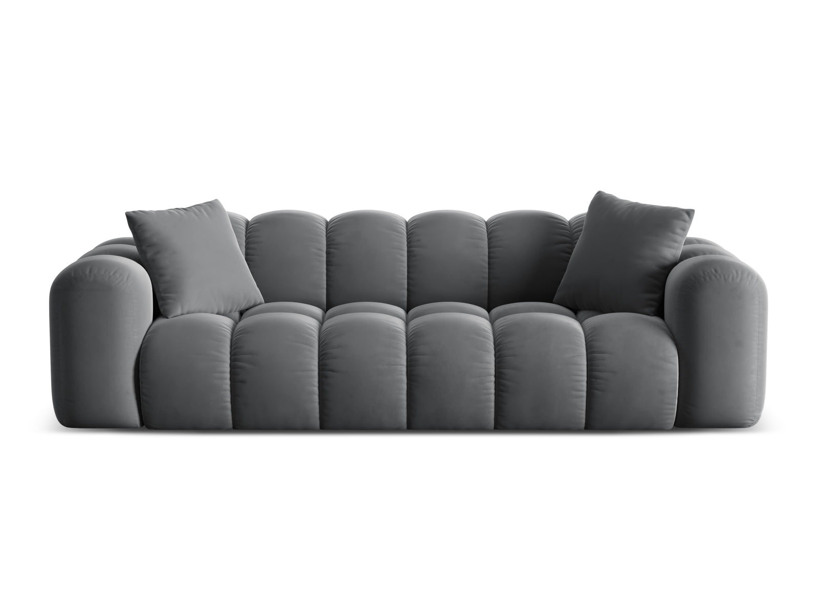 4-Sitzer Sofa Treno in Grey-Bluvel präsentiert im Onlineshop von KAQTU Design AG. 4er Sofa ist von Cosmopolitan Design