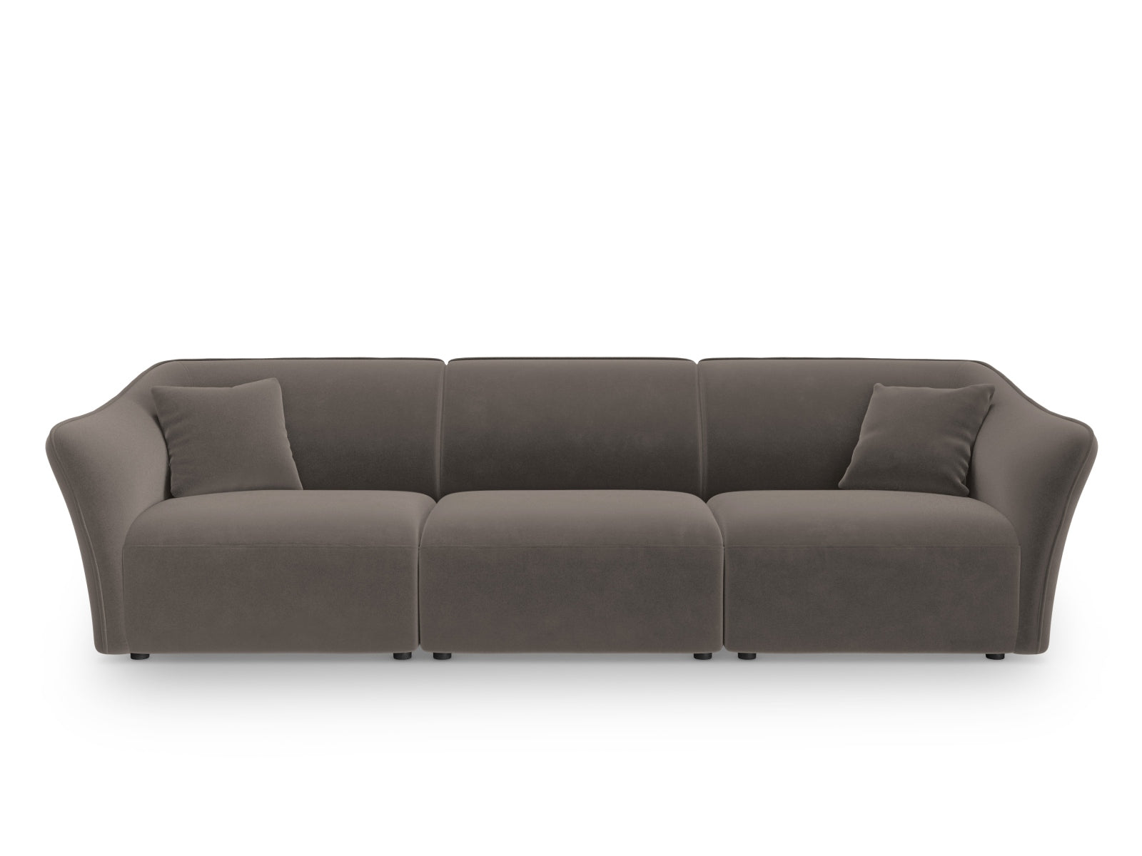 Tokyo Velour Modular Sofa 5 Sitzer in Light Brown präsentiert im Onlineshop von KAQTU Design AG. 5er Sofa ist von Cosmopolitan Design