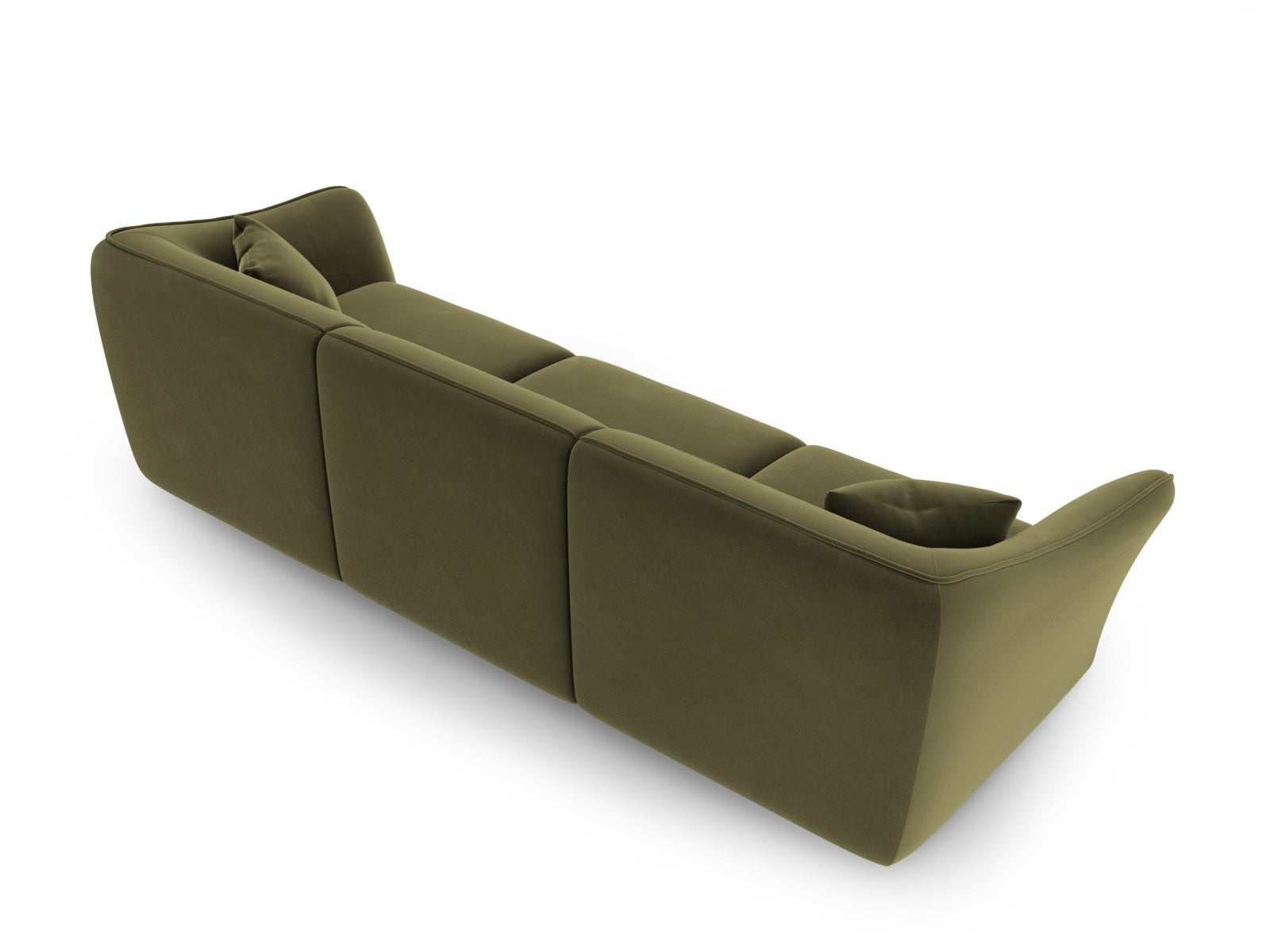 Tokyo Velour Modular Sofa 5 Sitzer in Light Green präsentiert im Onlineshop von KAQTU Design AG. 5er Sofa ist von Cosmopolitan Design
