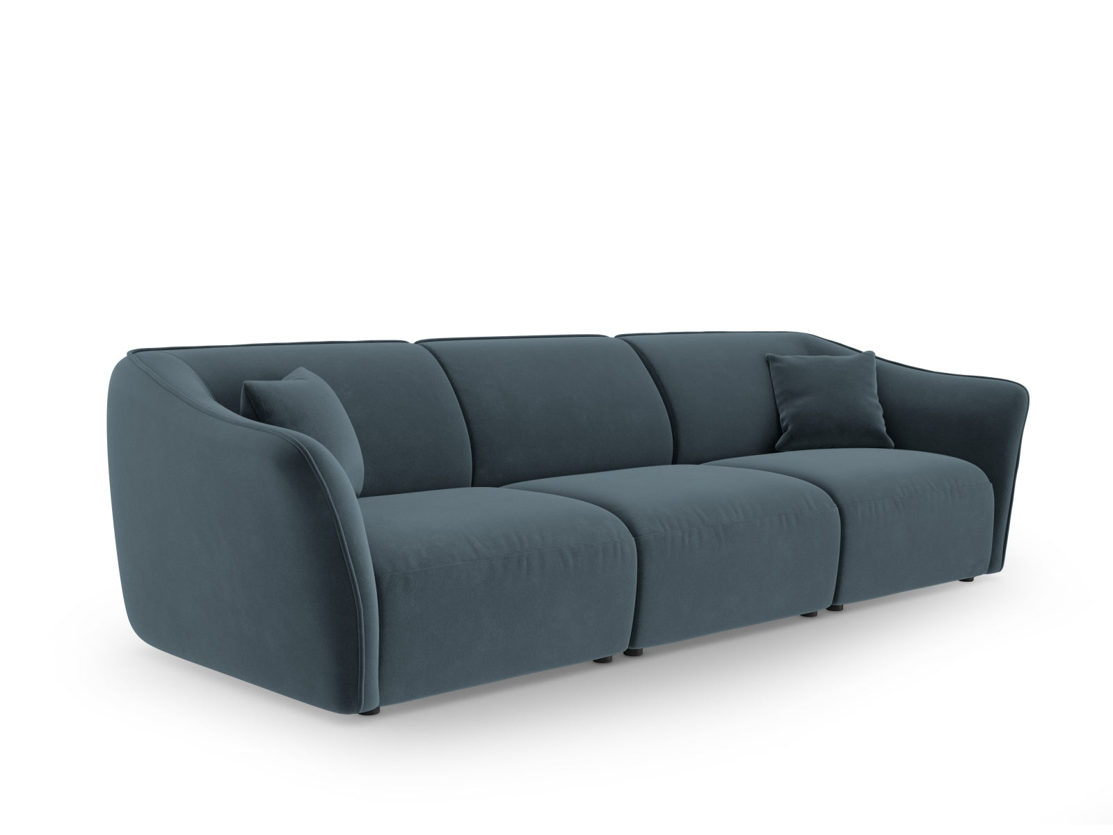 Tokyo Velour Modular Sofa 5 Sitzer in Pastel Blue präsentiert im Onlineshop von KAQTU Design AG. 5er Sofa ist von Cosmopolitan Design