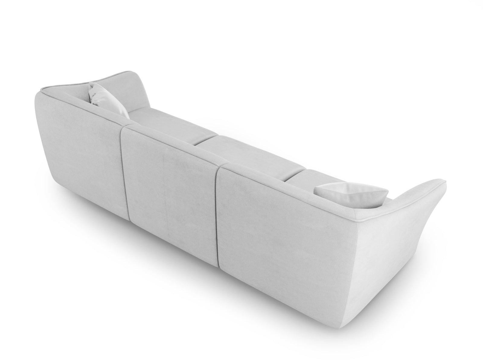 Tokyo Boucle Modular Sofa 5 Sitzer in Light Grey präsentiert im Onlineshop von KAQTU Design AG. 5er Sofa ist von Cosmopolitan Design