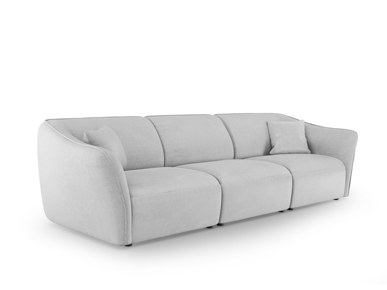 Tokyo Boucle Modular Sofa 5 Sitzer in Light Grey präsentiert im Onlineshop von KAQTU Design AG. 5er Sofa ist von Cosmopolitan Design