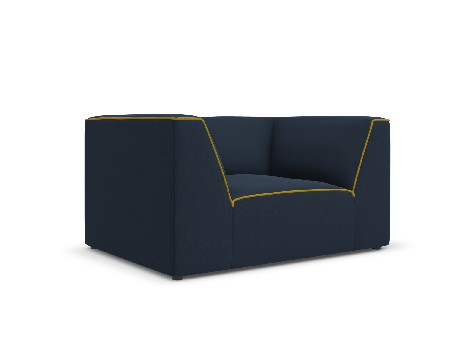 Oslo Sessel 1 Sitzer in Royal Blue, Yellow präsentiert im Onlineshop von KAQTU Design AG. Sessel ist von Cosmopolitan Design
