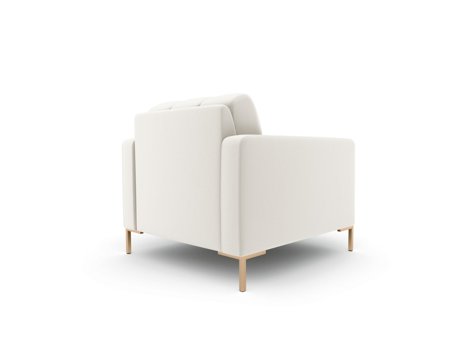 Moderner 1-Sitzer Sessel Bali in zartem Beige, perfekt für gemütliche Ecken und stilvolle Akzente in Ihrem Wohnraum.