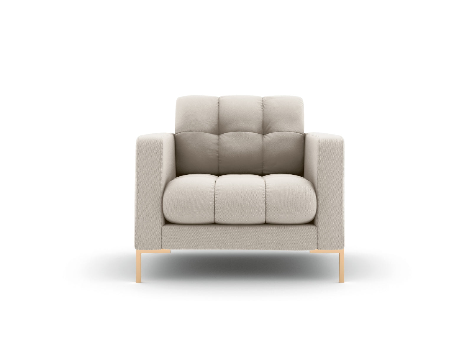 Eleganter 1-Sitzer Sessel Bali in sanftem Beige-Neve, ideal für stilvolle Wohnräume und entspannte Auszeiten, von Cosmopolitan Design.