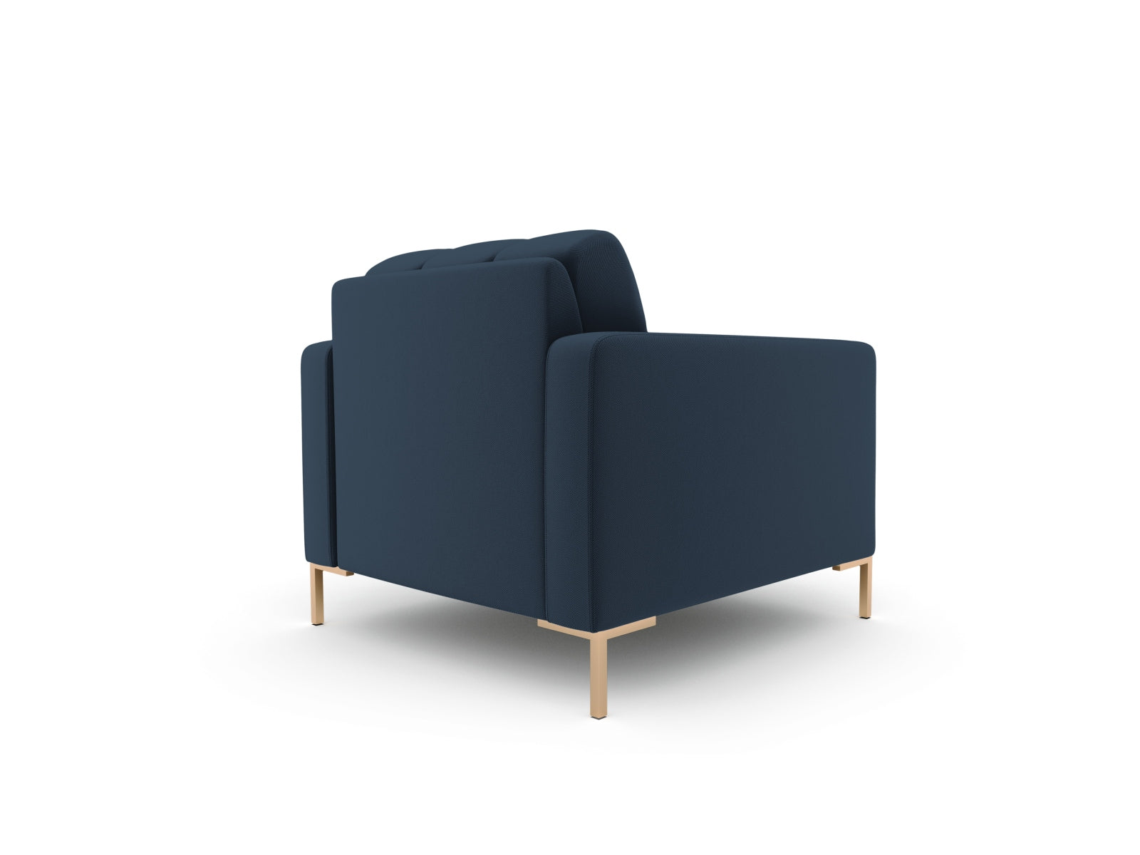 Eleganter 1-Sitzer Sessel Bali in zeitgemäßem Blau, ideal für gemütliche Wohnräume, entworfen von Cosmopolitan Design.