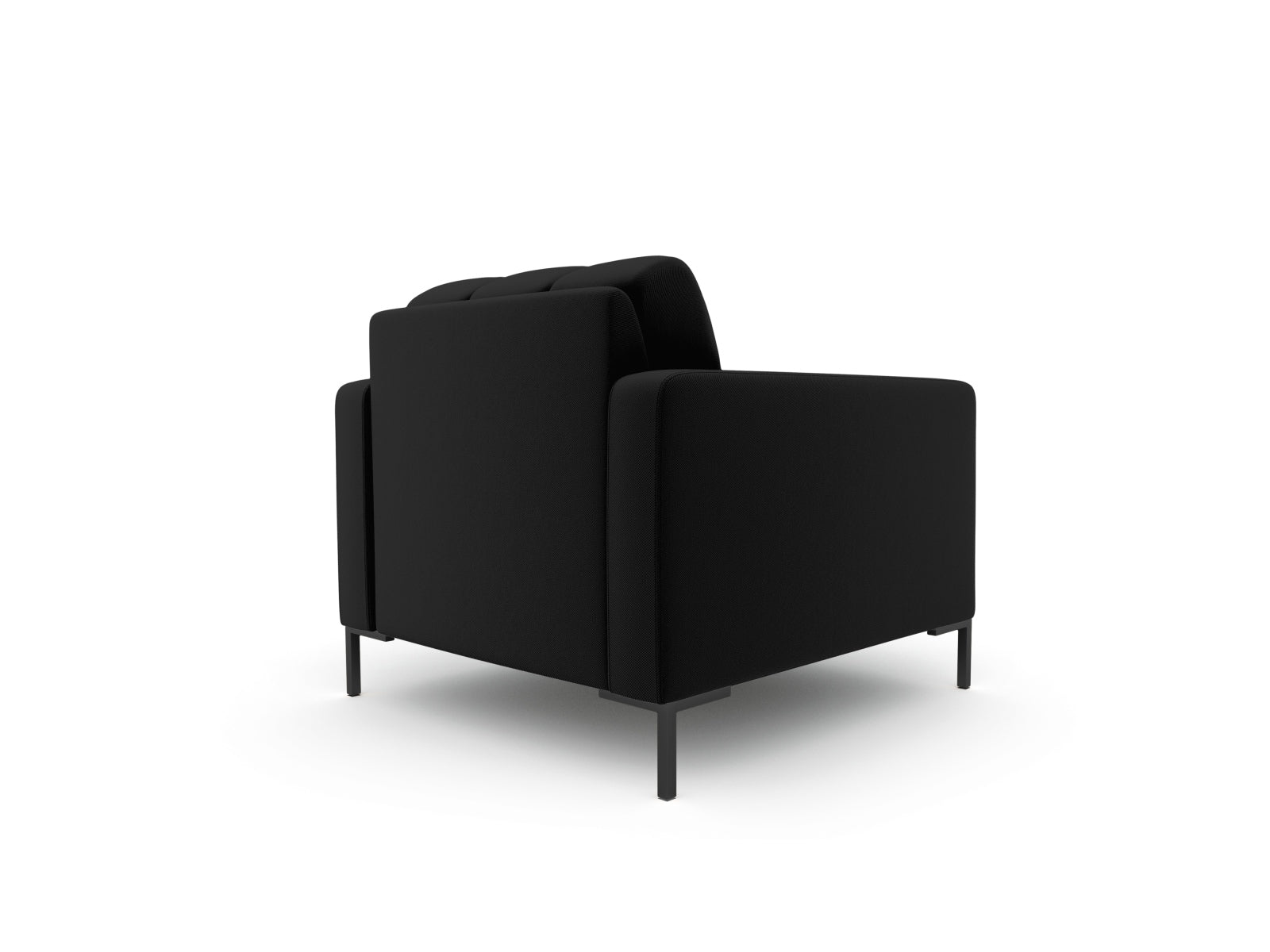 Eleganter 1-Sitzer Sessel Bali in klassischem Schwarz und Neve, ideal für moderne Wohnräume und stilvolle Akzente von Cosmopolitan Design.