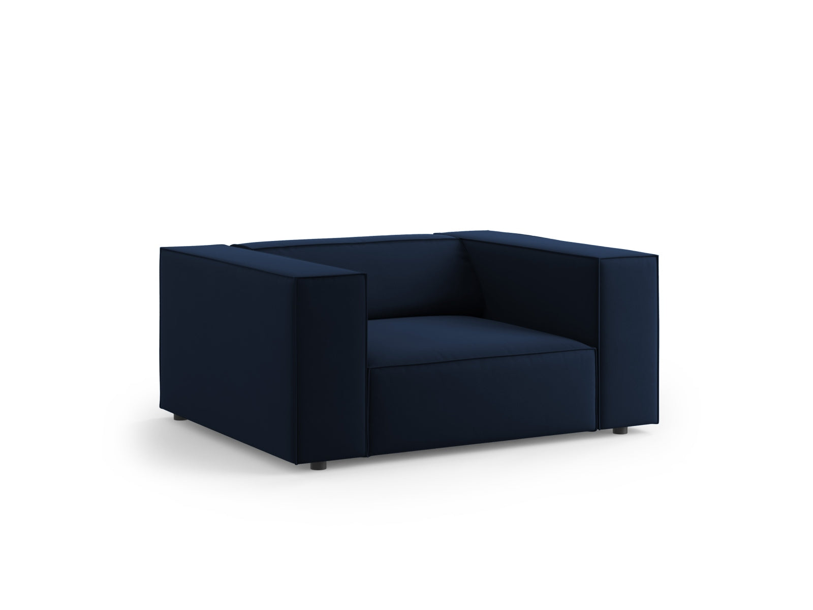 Arendal Velour Sessel 1 Sitz in Royal Blue präsentiert im Onlineshop von KAQTU Design AG. Sessel ist von Cosmopolitan Design