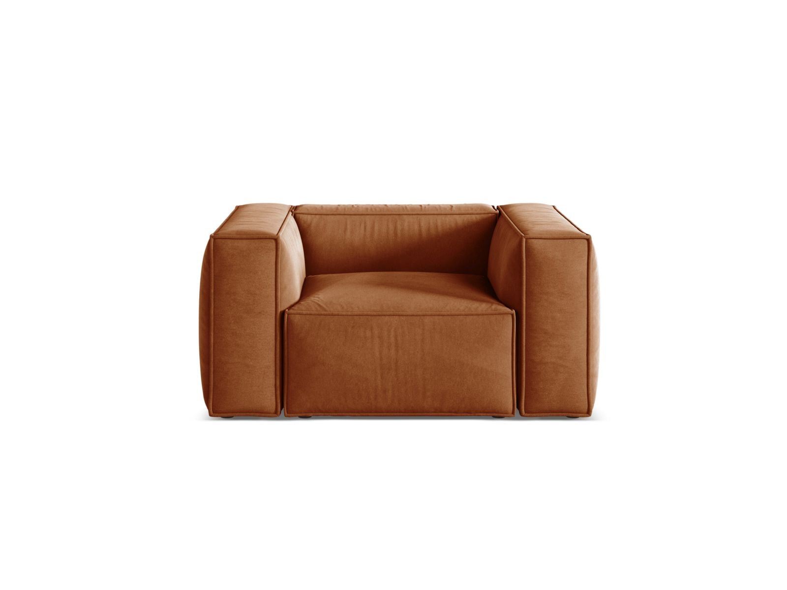1-Sitzer Sessel Aveiro in Terracotta-Casino präsentiert im Onlineshop von KAQTU Design AG. Sessel ist von Cosmopolitan Design