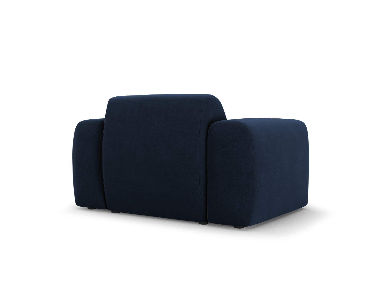 Eleganter Nolio Velour Sessel in Royal Blue, 95 cm, ideal für stilvolle Wohnräume und gemütliche Entspannung von Cosmopolitan Design.